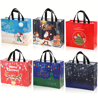 Large Reusable Christmas Tote Bag – Non-Woven Shopping & Gift Bag