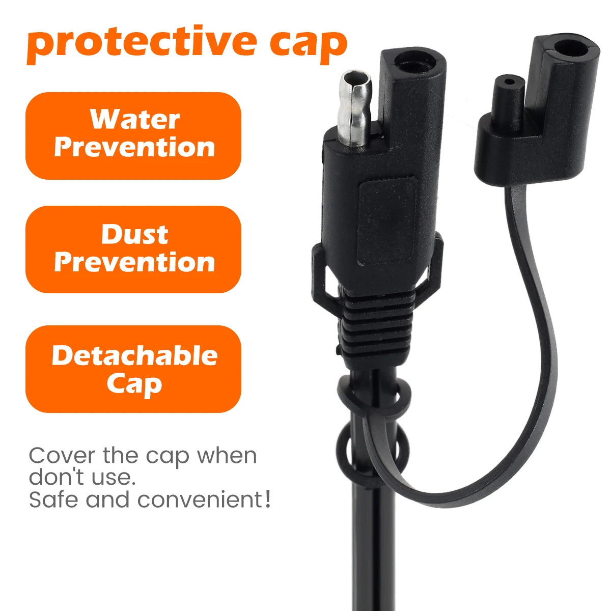 Quick Release Sae Cable 12v Charger Cable for Motorcycle Battery Terminal to Sae O-Ring Ring Terminal for Motorcycle Car