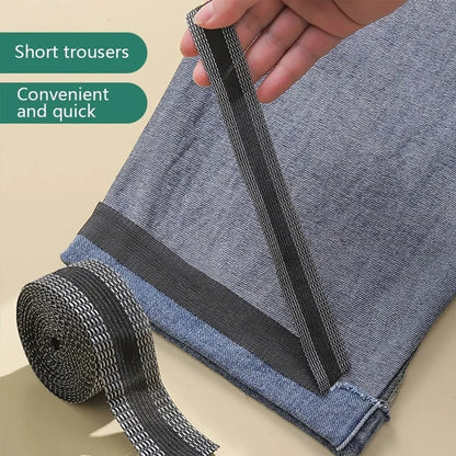 1-5M Self-Adhesive Pants Hem Paste Tape Trouser Edge Paste Iron-on Pant Shorten Repair Jean Hemming Tape For DIY Sewing Fabric